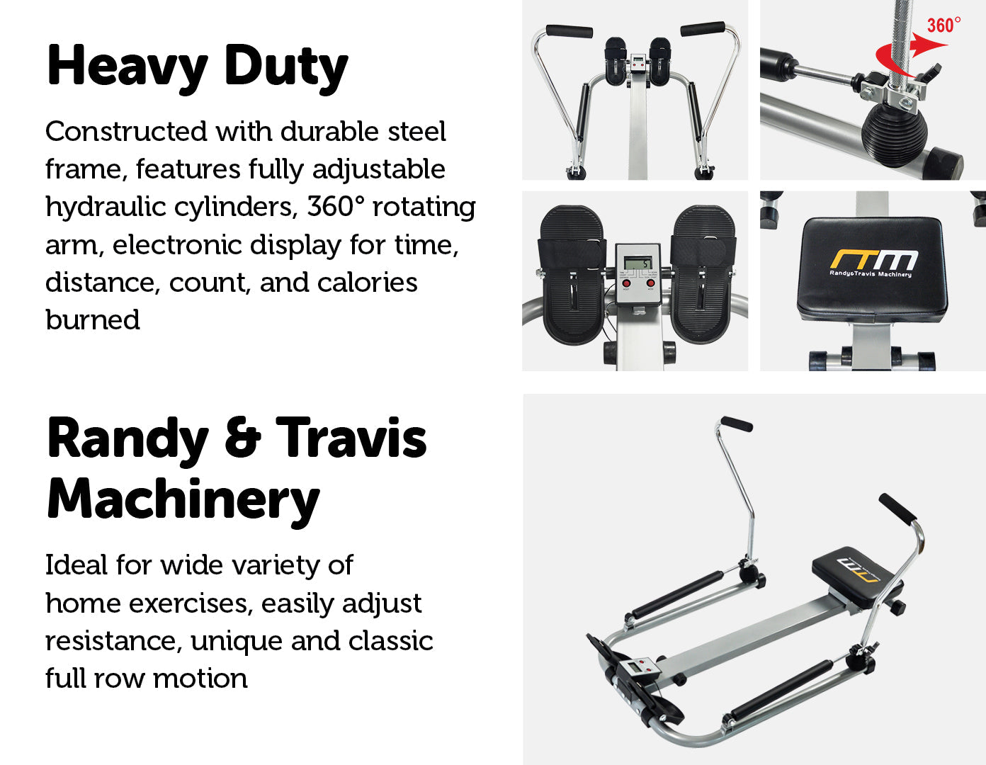 NNEDSZ Machine Rower Exercise Fitness Gym-3