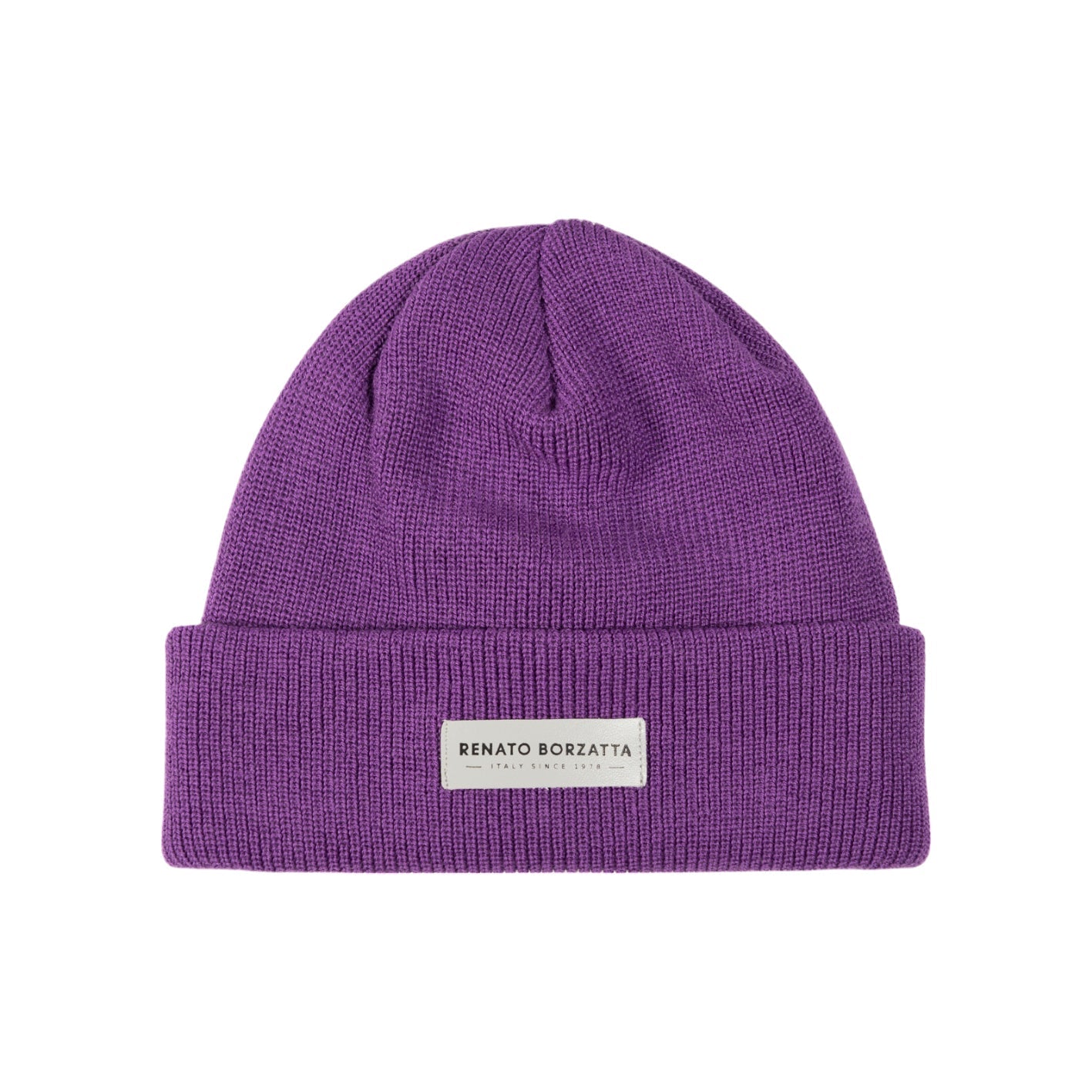 RB5001Y  | Berretto in Maglia a doppio strato MONVISO Misto Lana Made in Italy. Colore Viola - Taglia Unica-0