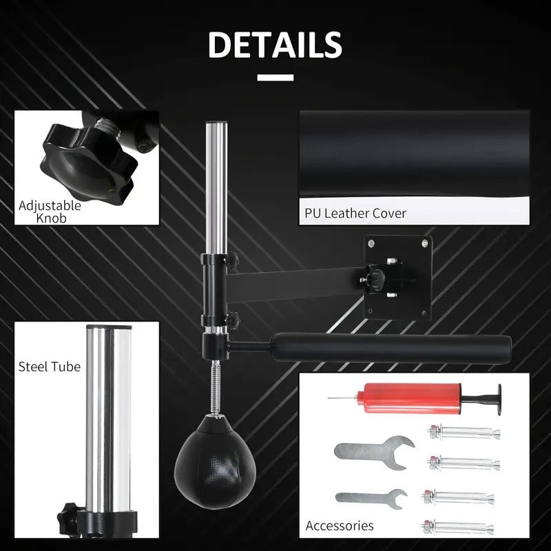 Wall-Mounted Adjustable Height Speed Bag Platform-2