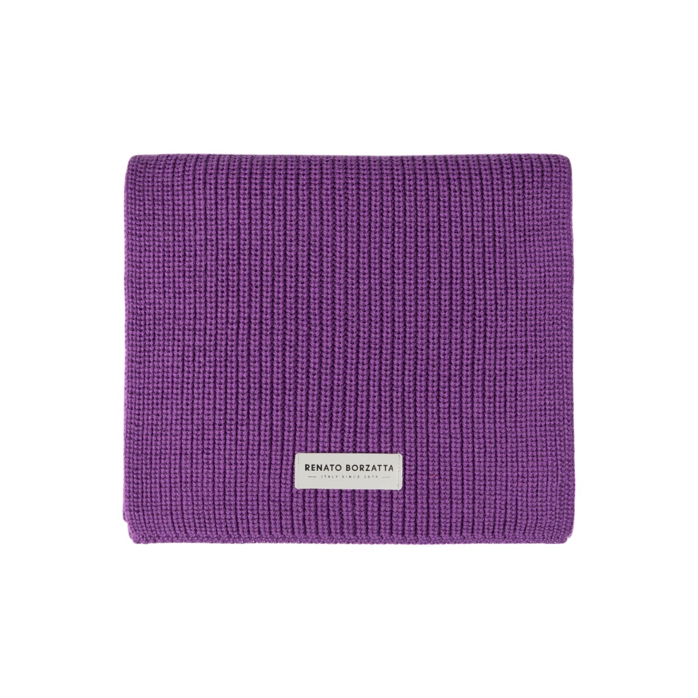 RB5002Y  | Sciarpa in Maglia CERVINO Misto Lana Made in Italy. Colore Viola - Taglia Unica-1